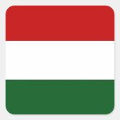 イタリアまたはメキシコの旗/国旗 スクエアシール (正面)