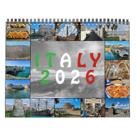 イタリアを上空から俯瞰 – 2026年 ドローン撮影カレンダー カレンダー