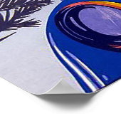 イタリアを車で旅行、ヴィンテージ旅行ポスター ポスター (角)