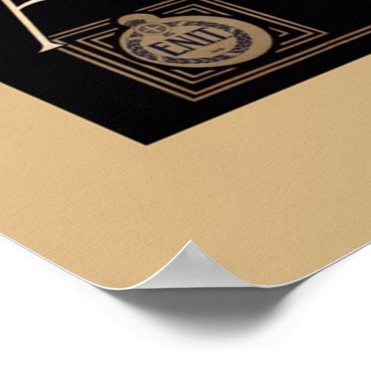 イタリアアマルフィコーストヴィンテージトラベル ポスター (角)