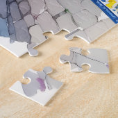 イタリアアマルフィピンクイエローブルー誕生日プレゼント ジグソーパズル (側面)