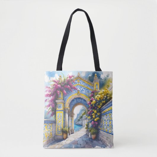 イタリアアマルフィ結婚フレンドの記念日 トートバッグ (正面)