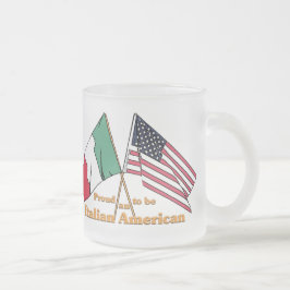 イタリアアメリカがあること誇りを持った フロストグラスマグカップ