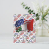 イタリアアメリカの振る旗 招待状 (スタンド正面)