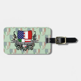 イタリアアメリカの盾の旗 ラゲッジタグ