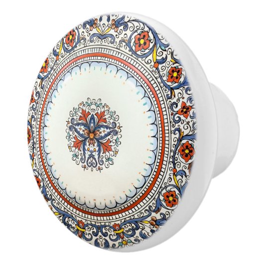 イタリアアートアンティコデルタスタイルキャビネットドロワー セラミックノブ (右)