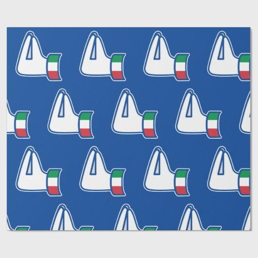 イタリアイタイタリアンリア·イタリアの手のジェスチャー ラッピングペーパー (フラット)