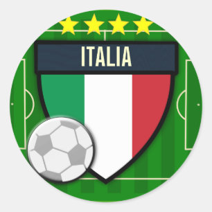 イタリアイタリアのサッカー ラウンドシール