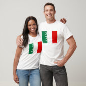イタリアイタリアの旗の国の文字の名前 Tシャツ (ユニセックス)