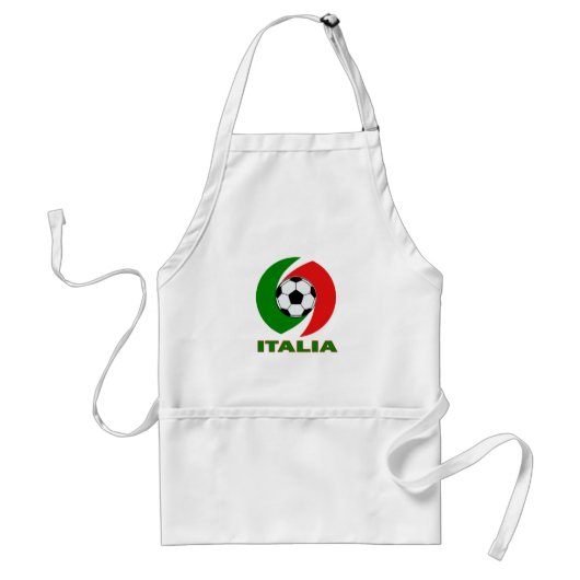 イタリアイタリアの旗の球のデザイン スタンダードエプロン (正面)