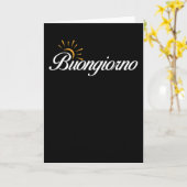 イタリアイタリアンことわざグッドモーナイタリアンー カード (黄色い花)