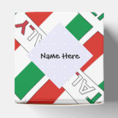 イタリアイタリアンと国旗の名前と並べて フェイバーボックス (上部)