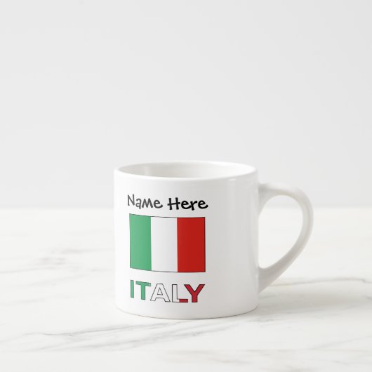 イタリアイタリアンと国旗の名前 エスプレッソカップ (右)