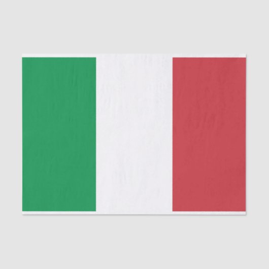イタリアイタリアンのギフトラッピングティッシュペーパー国旗 薄葉紙 (正面)