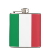 イタリアイタリアンのフラッグ&旅行/スポーツファン フラスク (正面)