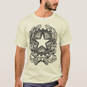 イタリアイタリアンの白黒 Tシャツ (正面)