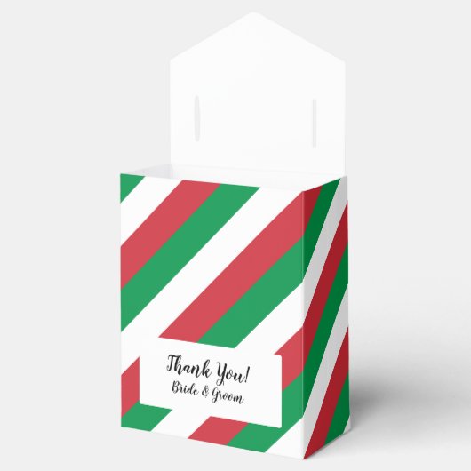 イタリアイタリアンの結婚式のパーティーの好意ボックスの国旗 フェイバーボックス (オープン)