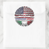 イタリアイタリアンアメリカ合衆国アメリカ合衆国統一された州ツリー ラウンドシール (バッグ)