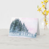 *イタリアイタリアンアルプスブオンナターレクリスマスカード カード (黄色い花)