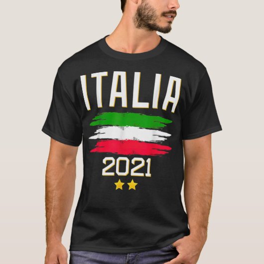 イタリアイタリアンイタリアのサッカー選手権 Tシャツ (正面)
