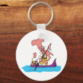 イタリアイタリアンイタリアVintage旅行お土産 キーホルダー (正面)