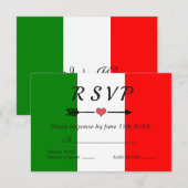 イタリアイタリアンウェディングRSVP 出欠カード (正面/裏面)