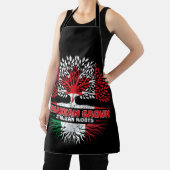 イタリアイタリアンカナダツリールーツ国旗 エプロン (インサイチュ)