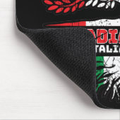 イタリアイタリアンカナダツリールーツ国旗 マウスパッド (コーナー)