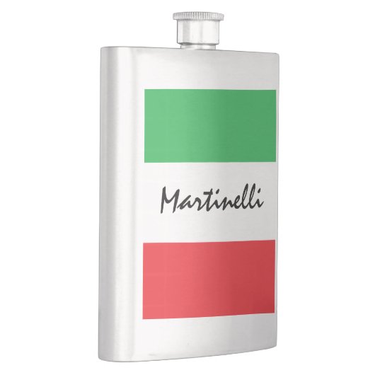 イタリアイタリアントリコレパーソナライズされたー国旗 フラスク (右)