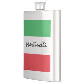 イタリアイタリアントリコレパーソナライズされたー国旗 フラスク (左)