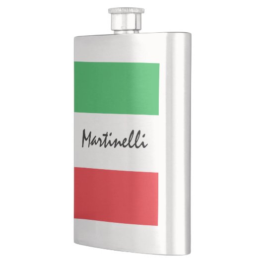 イタリアイタリアントリコレパーソナライズされたー国旗 フラスク (左)