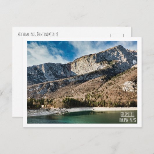 イタリアイタリアントレンティーノのアルプス州ドロミテス ポストカード (正面/裏面)