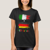 イタリアイタリアンドイツ国旗の完全ラテン Tシャツ (正面)