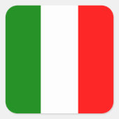 イタリアイタリアンバンディエラ・ダリア・トリコレ国旗 スクエアシール (正面)