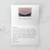 *イタリアイタリアンブオンナターレアルプスのクリスマスカード カード (内部)