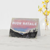 *イタリアイタリアンブオンナターレアルプスのクリスマスカード カード (黄色い花)