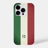 イタリアイタリアンヴィンテージモノグラムの旧カスタム国旗 iPhoneケース (裏面)
