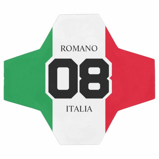イタリアイタリアン国旗のチーム番号姓イタリア サッカーボール (フラット)