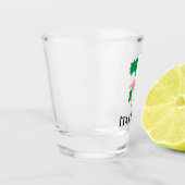 イタリアイタリアン国旗の地図 ショットグラス (左)