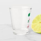 イタリアイタリアン国旗の地図Cin応援 ショットグラス (左)