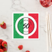 イタリアイタリアン国旗イタリア誕生日記念日 スタンダードカクテルナプキン (インサイチュ)