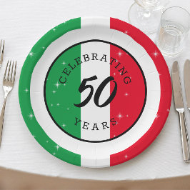 イタリアイタリアン国旗イタリア誕生日記念日 ペーパープレート