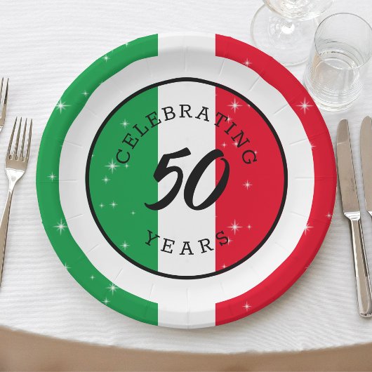 イタリアイタリアン国旗イタリア誕生日記念日 ペーパープレート