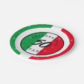 イタリアイタリアン国旗イタリア誕生日記念日 ペーパープレート (アングル)