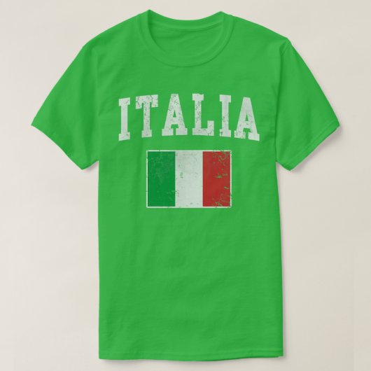 イタリアイタリアン国旗イタリア Tシャツ (デザイン正面)