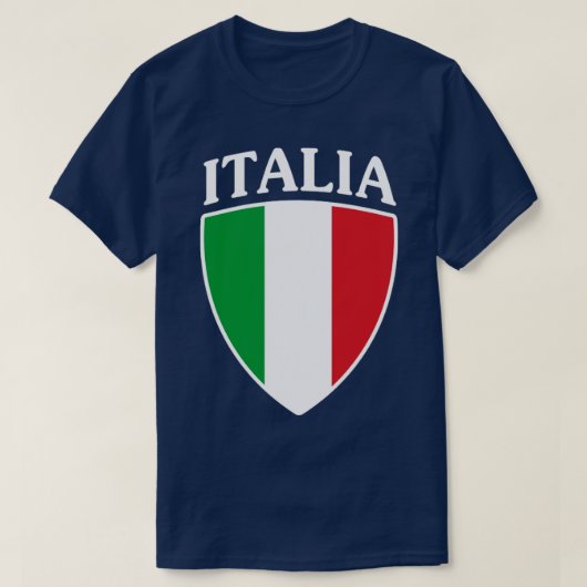 イタリアイタリアン国旗イタリアItaliano1 Tシャツ (デザイン正面)