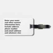 イタリアイタリアン国旗パーソナライズされた ラゲッジタグ (裏面横)