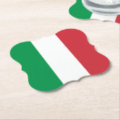 イタリアイタリアン国旗 ペーパーコースター (アングル)