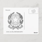 イタリアイタリアン国旗 ポストカード (裏面)