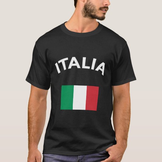 イタリアイタリアン国旗 Tシャツ (正面)